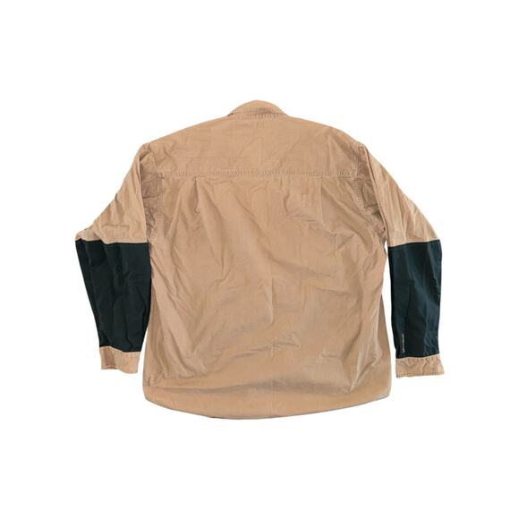 Columbia Gilchrist Club Hunting Shirt XL Tan Black Cotton Quilted Shoulder Patch - Picture 8 of 12